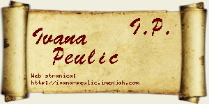 Ivana Peulić vizit kartica